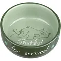 Farbige Keramikschale mit liegender Katze 300ml/11cm