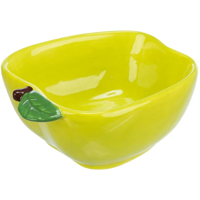 Hauptbild des Produkts Keramická miska JABLKO (morče,králík), 180 ml/ 12 x 11 cm, zelená