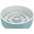 Weiteres Produktbild Keramiknapf zum langsamen Füttern, Kreise, graublau 0,9 l/ o 17 cm