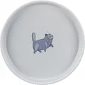 Weiteres Produktbild Keramiknapf für Katzen, niedrig und breit, 0,6 l/o 23 cm, grau