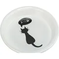 Weiteres Produktbild Keramikschale mit schwarzer Katze, mit weißem Rand 0,25 l/13 cm