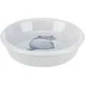 Keramikschale mit Katzenmotiv, 0,25 l/o 13 cm, grau