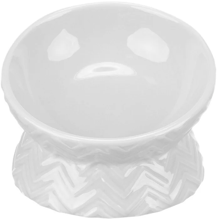 Hauptbild des Produkts Keramická miska vyvýšená, ergonomický tvar, 0,15 l / 13 cm, světlešedá