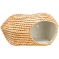 Keramikhaus PEANUT (Hamster/Maus), 17 x 8 x 8 cm, beige