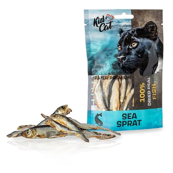 Hauptbild des Produkts KIDCAT SUPER PREMIUM 100%  dried real SEA SPRAT - mini sušený mořský šprot, 6 cm / 40 g
