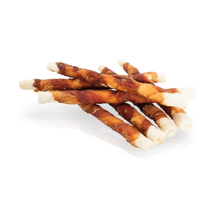 Hauptbild des Produkts KIDDOG BUFFET kachní a kuřecí masíčko na buvolí tyči 2cm/26 cm [1ks]