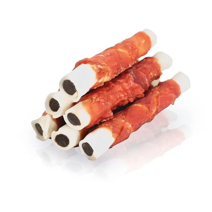 Hauptbild des Produkts KIDDOG BUFFET ROLLER s kachními prsy 17 cm/60 g, plněný kuřecími játry [1 ks]