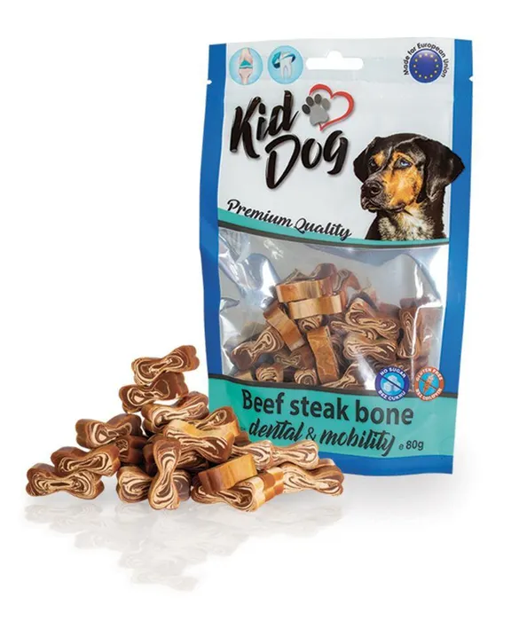 Hauptbild des Produkts KIDDOG hovězí kostičky na zuby a klouby 80 g