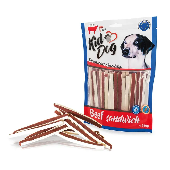 Hauptbild des Produkts KIDDOG hovězí sendvič s treskou 250 g