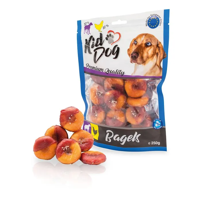 Hauptbild des Produkts KIDDOG jehněčí & kuřecí Bagel 250 g