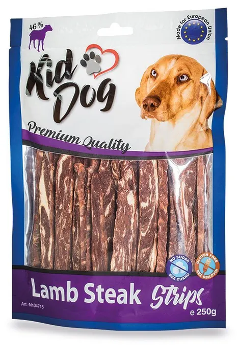 Hauptbild des Produkts KIDDOG jehněčí steak v proužku 12/0,8 cm 250 g