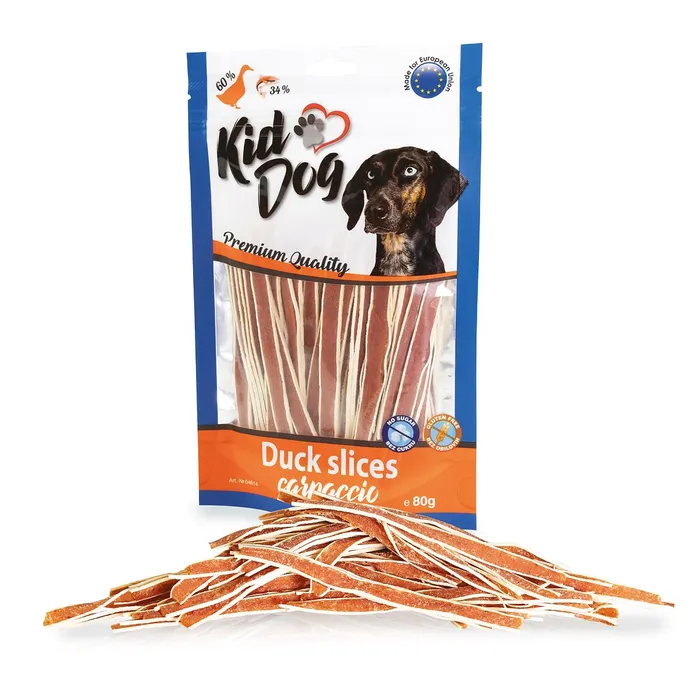 Hauptbild des Produkts KIDDOG kachní proužky carpaccio 80 g