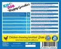 KIDDOG Hähnchenfleisch auf Büffel 6 cm Knoten (20 Stk./Packung)