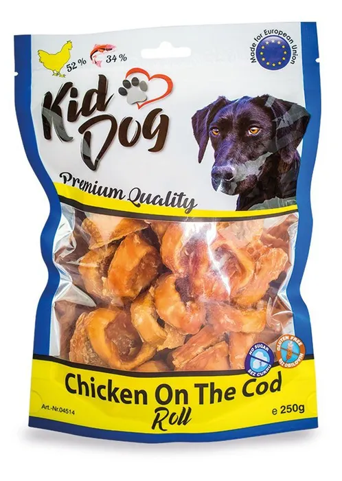 Hauptbild des Produkts KIDDOG kuřecí masíčko na tresčí rolce 250 g