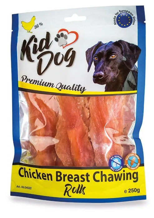 Hauptbild des Produkts KIDDOG kuřecí prsa (lízátko) na buvolí tyčce 250 g