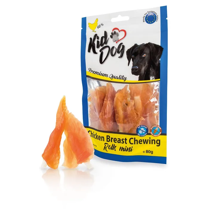 Hauptbild des Produkts KIDDOG kuřecí prsa na buvolí tyčince mini 9 cm 80 g