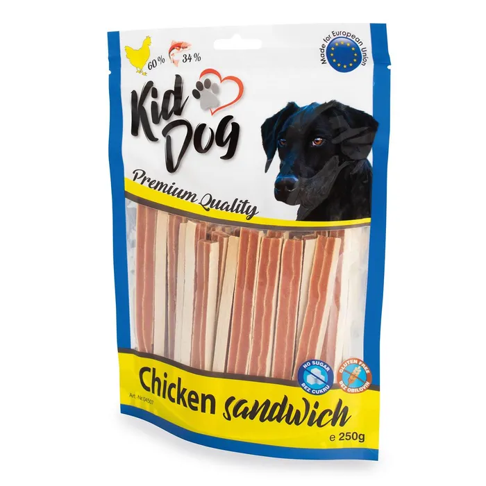 Hauptbild des Produkts KIDDOG kuřecí sendvič s treskou 250 g