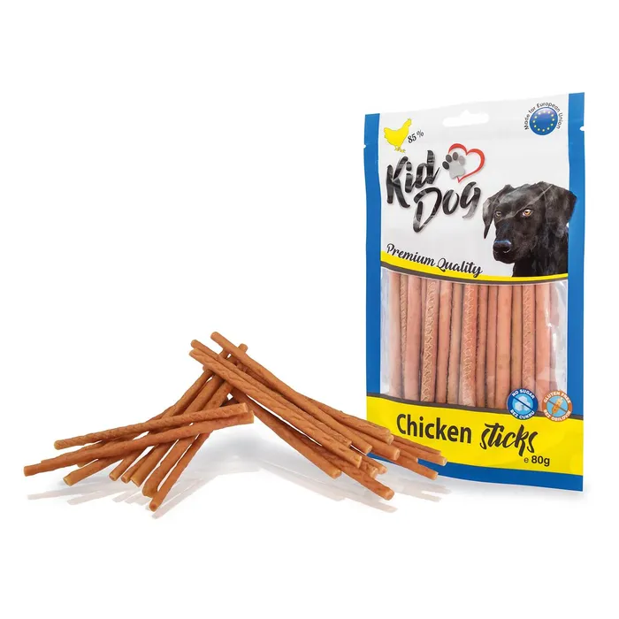 Hauptbild des Produkts KIDDOG kuřecí tyčinky extra tenké 80 g
