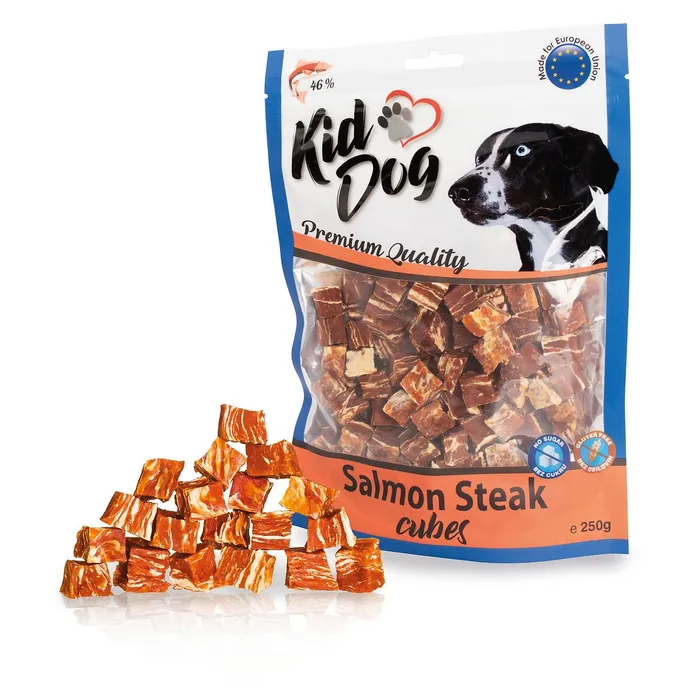 Hauptbild des Produkts KIDDOG lososový steak v kostce 250 g