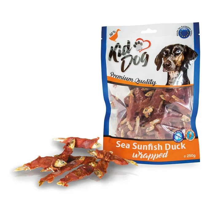 Hauptbild des Produkts KIDDOG mořské sluneční rybičky obalené kachním masíčkem 250 g