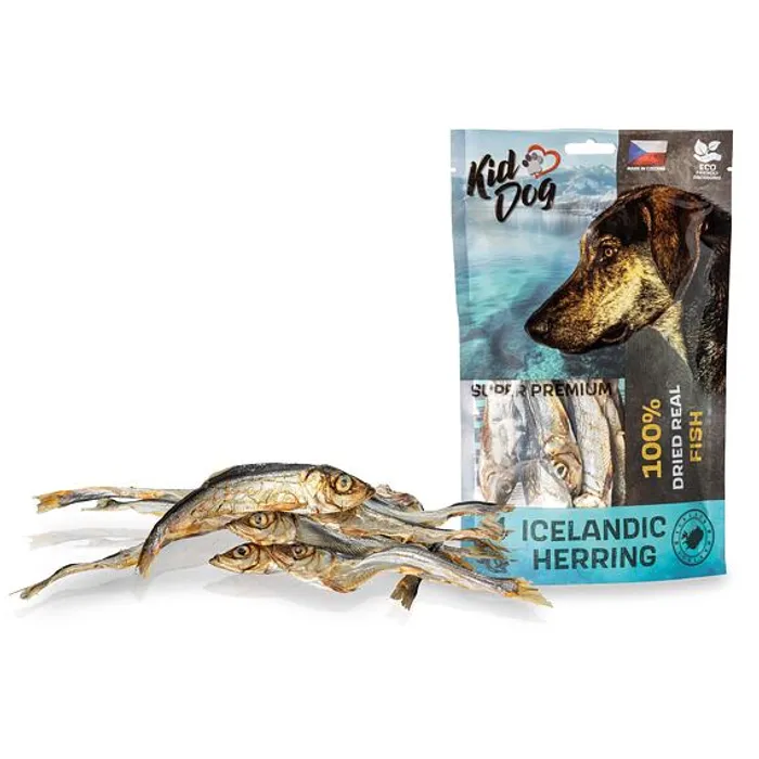 Hauptbild des Produkts KIDDOG SUPER PREMIUM 100% dried real fish - islandský herinek 100 g