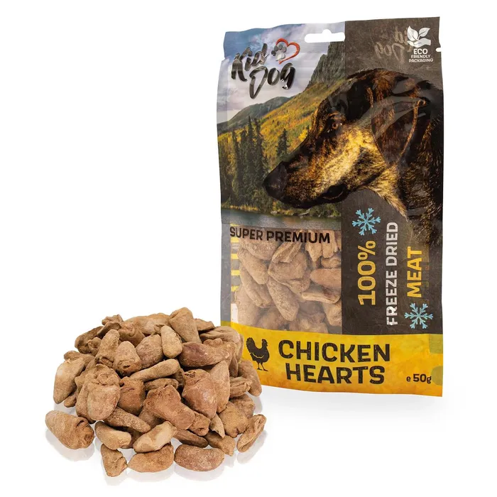 Hauptbild des Produkts KIDDOG SUPER PREMIUM 100% kuřecí srdíčka sušená mrazem 50 g