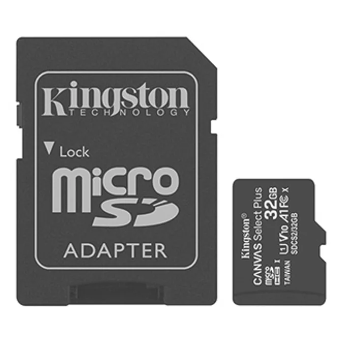 Hauptbild des Produkts Kingston paměťová karta Canvas Select Plus, 32GB, micro SDHC, SDCS2/32GB, UHS-I U1 (Class