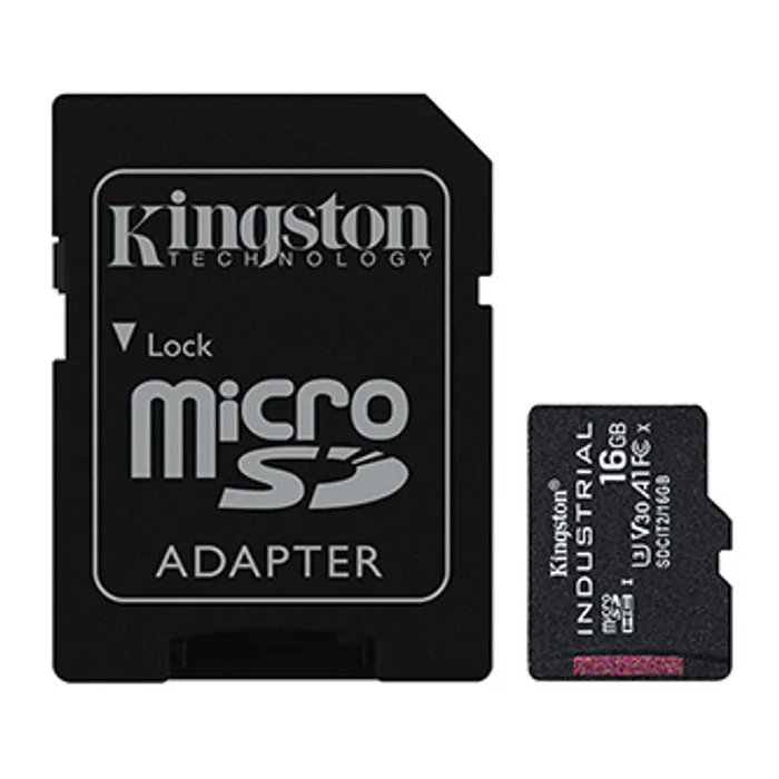 Hauptbild des Produkts Kingston paměťová karta Industrial C10, 16GB, micro SDHC, SDCIT2/16GB, UHS-I U3 (Class 10