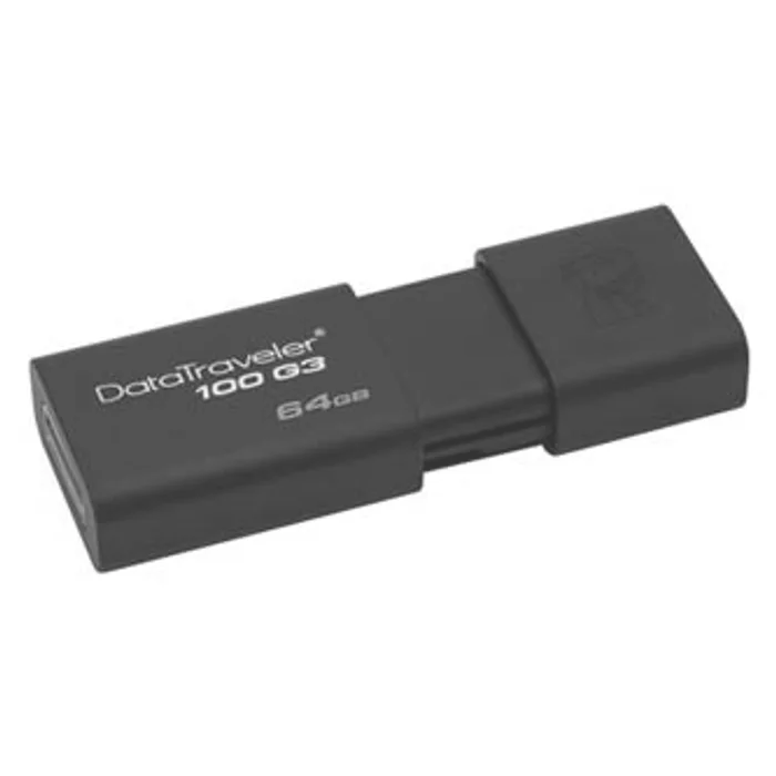 Hauptbild des Produkts Kingston USB flash disk, USB 3.0 (3.2 Gen 1), 64GB, DataTraveler 100 Gen3, černý, DT100G3