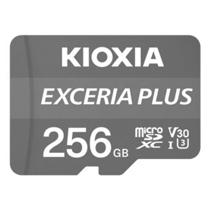 Hauptbild des Produkts Kioxia Paměťová karta Exceria Plus (M303), 256GB, microSDXC, LMPL1M256GG2, UHS-I U3 (Clas