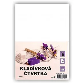 Kladívková čtvrtka A3/10/250g - bílá