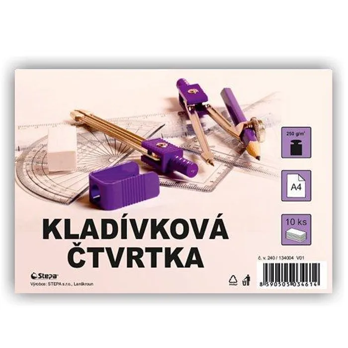 Hauptbild des Produkts Kladívková čtvrtka A4/10/250g - bílá