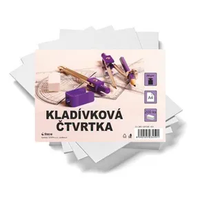 Kladívková čtvrtka A4/200/250g - bílá