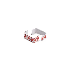 Verschluß-Clip U-Form (PAP/FE) rot/weiß 33 x 8 mm [1000 St.]
