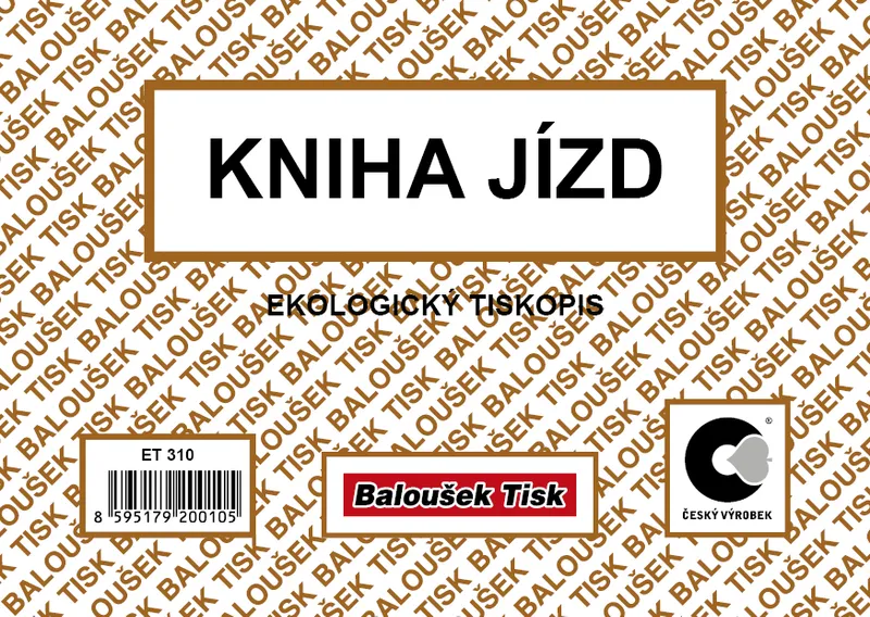 Hauptbild des Produkts Kniha jízd A6 maxi firemního a soukromého vozidla 52 stran ET310