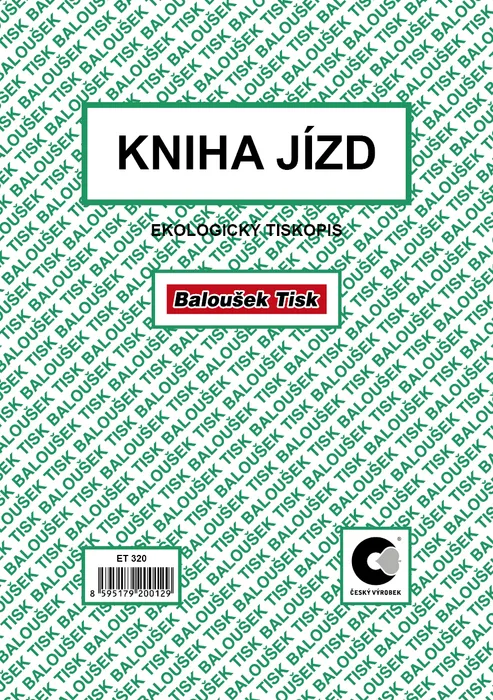 Hauptbild des Produkts Kniha jízd maxi osobním a firemním vozidlem A5 52 stran ET320