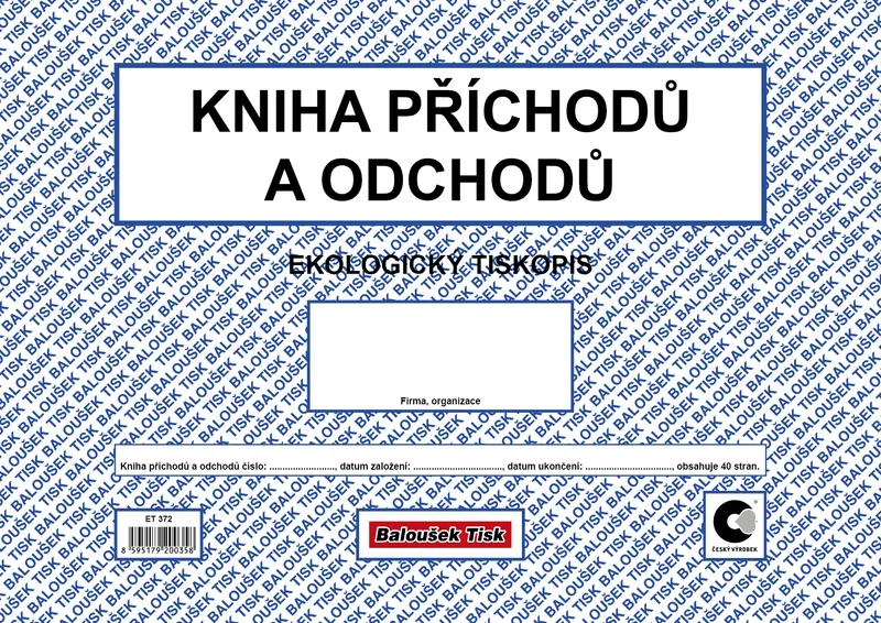 Hauptbild des Produkts Kniha příchodů a odchodů ET372