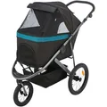 Kinderwagen BUGGY auf Luftreifen, 60 x 112 x 120 cm, Tragkraft 20 kg, schwarz/petroleum