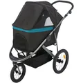 Kinderwagen BUGGY auf Luftreifen, 60 x 112 x 120 cm, Tragkraft 20 kg, schwarz/petroleum