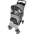 Weiteres Produktbild Hundekinderwagen BUGGY, schnell zusammenklappbar, 47 x 100 x 80 cm, Belastbarkeit bis 15 kg, grau