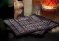 Weiteres Produktbild Cocktailservietten Infibra Drink 2-lagig 25 × 25 cm schwarz mit weißem Aufdruck [100 Stk.]