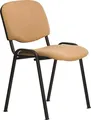 Konferenzdrehstuhl, Stoffbezug, schwarze Metallbasis, "Felicia", beige