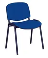 Konferenzdrehstuhl, Stoffbezug, schwarze Metallbasis, "Felicia", grau