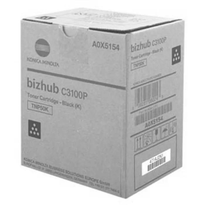 Hauptbild des Produkts Konica Minolta originální toner A0X5154, black, 5000/4700str., TNP-50K, Konica Minolta Bi