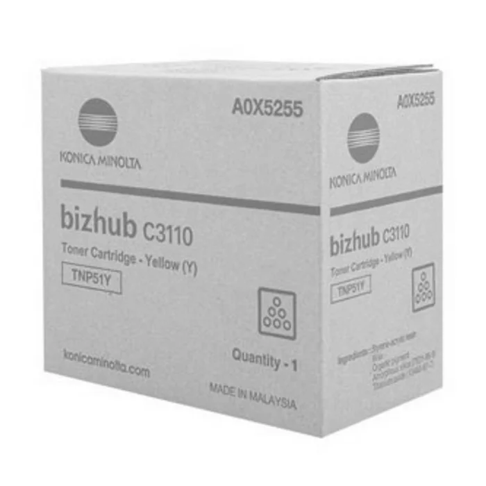 Hauptbild des Produkts Konica Minolta originální toner A0X5255, yellow, 5000str., TNP-51Y, Konica Minolta Bizhub