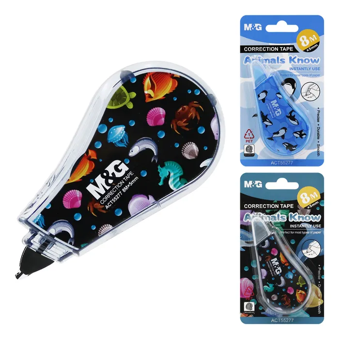 Hauptbild des Produkts Korektor páska M&G Animals Know 5mm x 8m na blistri, mix