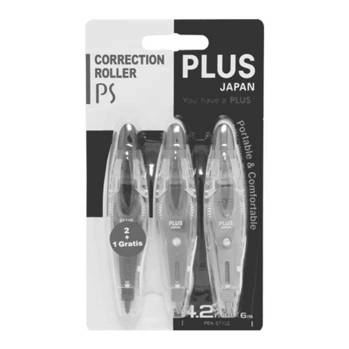 Hauptbild des Produkts Korektor páska PLUS PS WH-034M-3P /4,2 mm x 6 m/ 2+1 ZDARMA