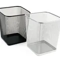 Weiteres Produktbild Papierkorb, schwarz, quadratisch, Draht, VICTORIA