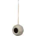 Ball - Hängender Futterspender für den Außenbereich, 15,9 cm, Weizen-/Maisstärke, Grau