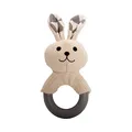 Weiteres Produktbild Hasenbeißring mit TPR-Ring, mit Sound, 21 cm, creme/grau, HipHop